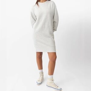Cozy earth cityscape crewneck dress